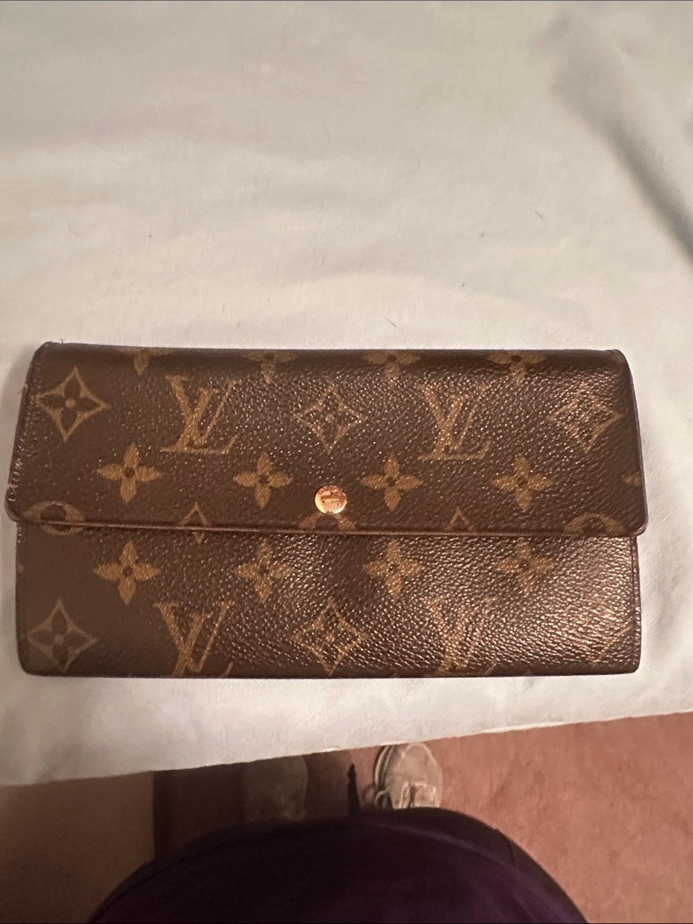 Louis Vuitton Monogram Canvas Continental Wallet in Brown